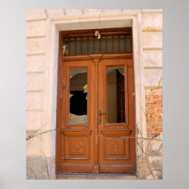 Póster Vieja puerta rota, lugar perdido