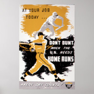 Póster Vieja segunda guerra mundial: "No se burlen" de la