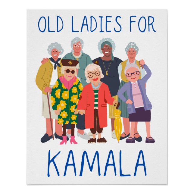 Póster Viejas damas de Kamala (Anverso)