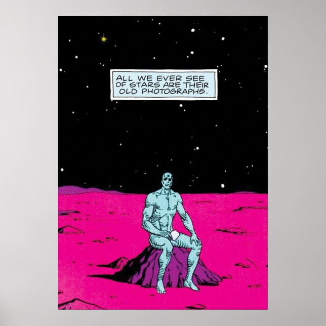 Póster Viejas estrellas Dr. Manhattan (Frente)