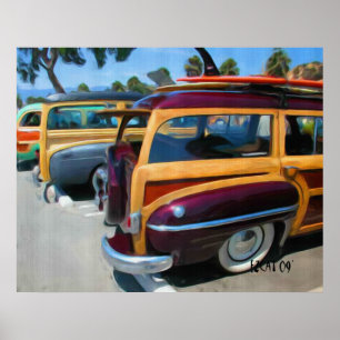 Póster Viejas maderas