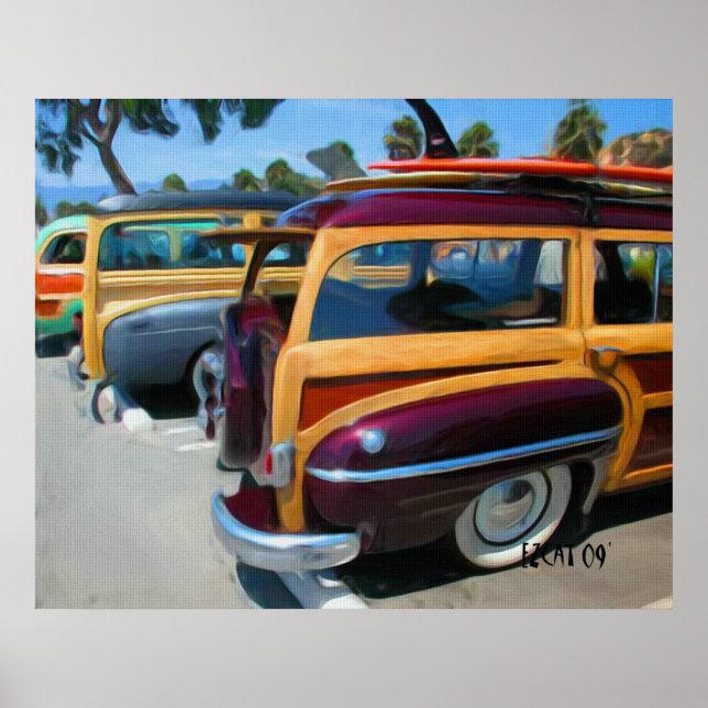 Póster Viejas maderas (Frente)