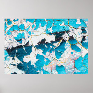 Póster Viejas texturas murales y terremotos de fondo