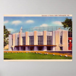 Póster Viejo campo de la victoria de Indianapolis Indiana