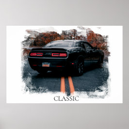 Póster *~* Viejo Coche Antiguo Músculo Clásico