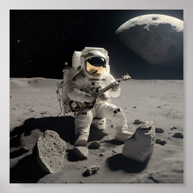 Póster Viejo de la serie de la luna (Frente)