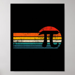 Póster Viejo Día Pi Matemáticas Pun Símbolo Pi Day