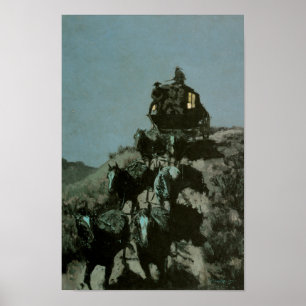 Póster Viejo Estancóculo de las Llanuras por Remington P