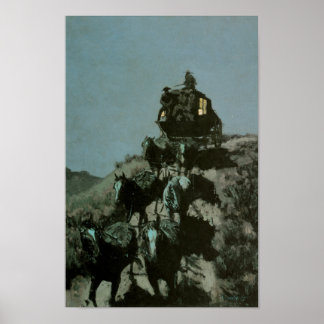 Póster Viejo Estancóculo de las Llanuras por Remington Pr