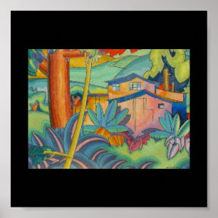 Póster Viejo hogar de Kahala, por Arman Manookian, 1928