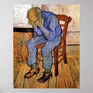Póster Viejo hombre en dolor de Vincent van Gogh 1890