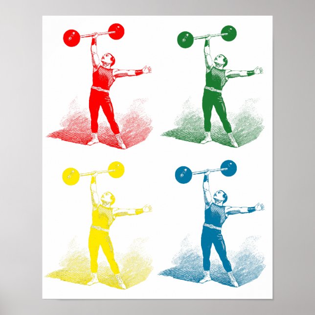 Póster Viejo hombre fuerte (Frente)