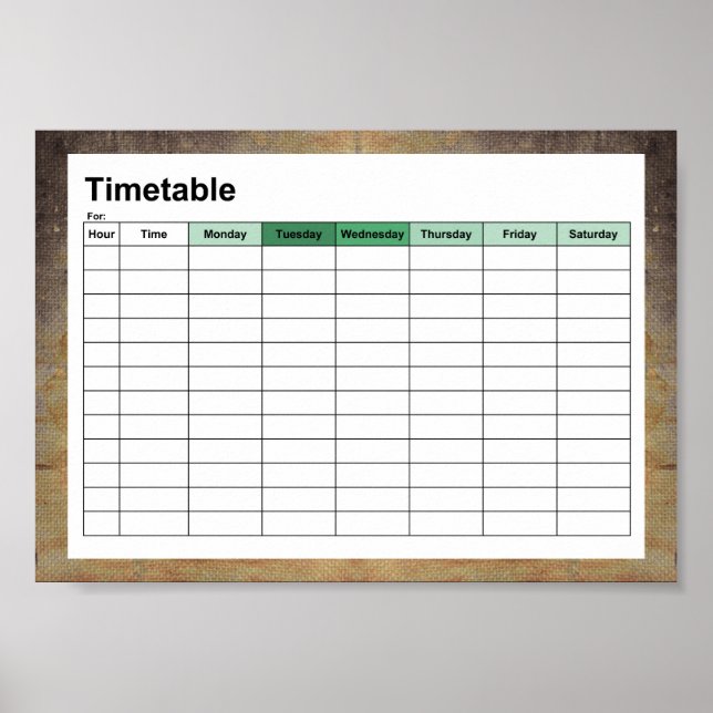 Póster viejo lienzo sucio (Frente)