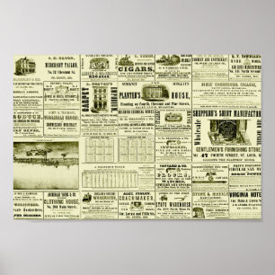 Póster Viejo Periódico