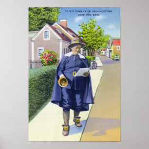 Póster Viejo pregonero de YE que suena Bell
