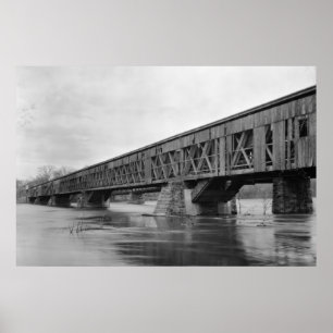 Póster Viejo puente cubierto