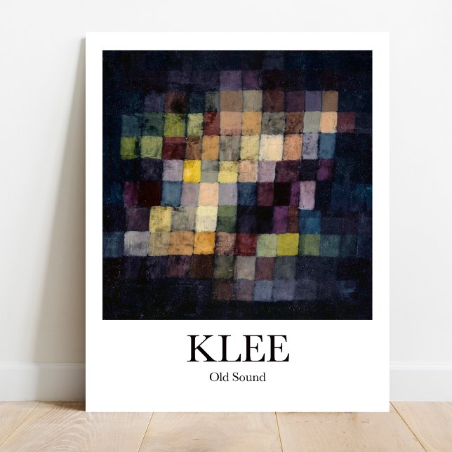 Póster Viejo sonido por Paul Klee (Klee's whimsical "Old Sound" - Own this iconic surrealist masterpiece!)