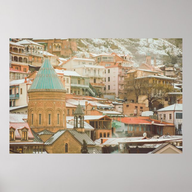 Póster Viejos edificios históricos de Tiflis. Viajes del  (Frente)