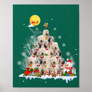 Póster Viejos Navidades de perros de perro de perro de re