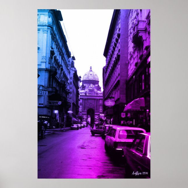 Póster Viena Austria Antigua Palacio Imperial (Frente)