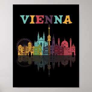 Póster Viena Austria Familia Austria Vacaciones Europian 