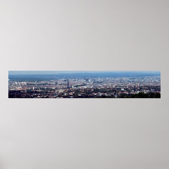 Póster Viena Austria Panorama (Frente)