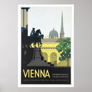 Póster Viena Austria - viaje del vintage