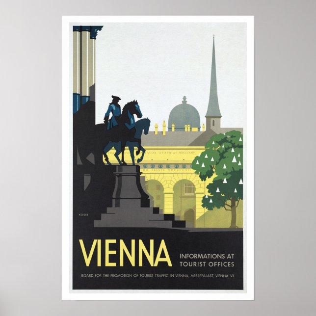 Póster Viena Austria - Viajes de época (Frente)