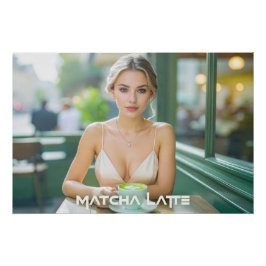 PÓSTER VIENA - CAFÉ - MATCHA LATTE