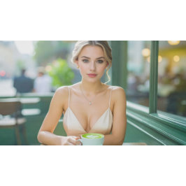 PÓSTER VIENA - CAFÉ - MATCHA LATTE