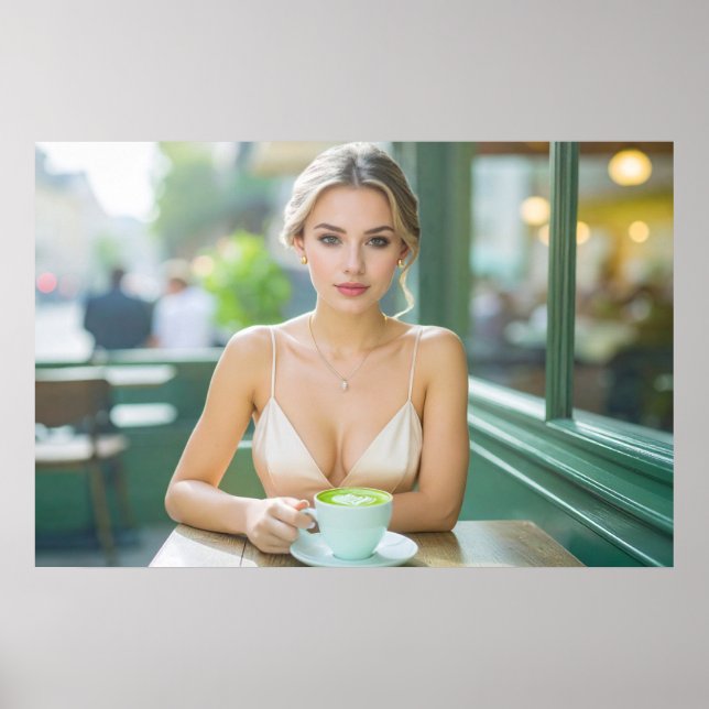 PÓSTER VIENA - CASA DE CAFÉ - LATTE DE MATCHA (Frente)