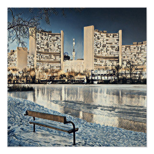 Póster Viena pintada 1 (Anverso)