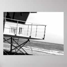 Póster Viendo a los surfistas