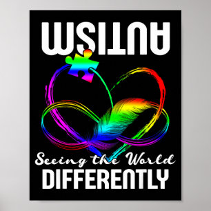 Póster Viendo el mundo de manera diferente conciencia del