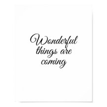 Vienen cosas maravillosas