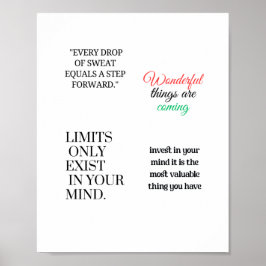 Póster Vienen cosas maravillosas