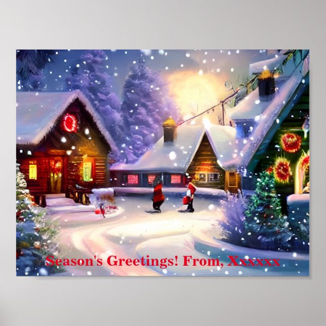 Póster Vienen navidades... (Frente)