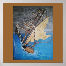 Póster Viento de espíritu nativo americano