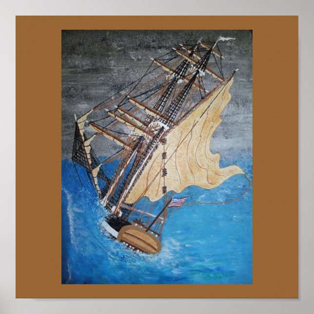 Póster Viento de espíritu nativo americano (Frente)