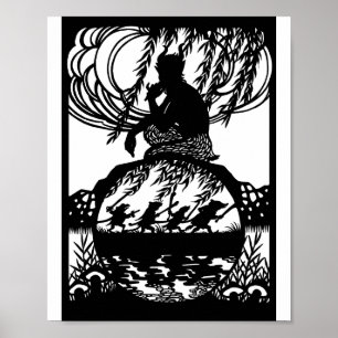 Póster Viento en los sauces