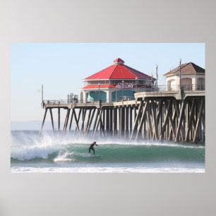 Póster Vientos costeros de Santa Ana, Huntington Beach CA