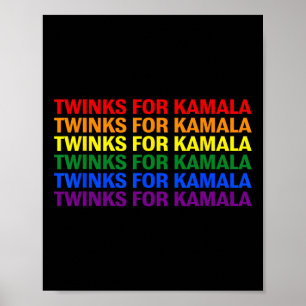 Póster Vientos Para Kamala Harris Lgbtq Orgullo Lesbiana