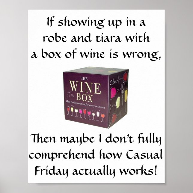 Póster Viernes casual - Poster divertida (Frente)