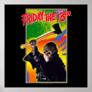 Póster Viernes El 13° Juego Retro