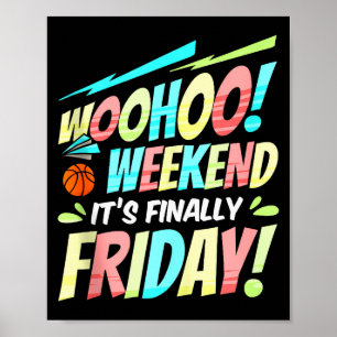 Póster Viernes Feliz Vie Yay Profesor Escuela Meme Tanque