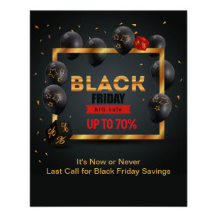 Póster Viernes Negro 