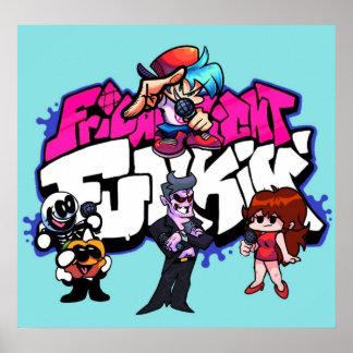 Póster viernes noche funkin música videogames discoFrid