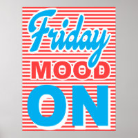 Viernes, poster gracioso, poster de tipografía