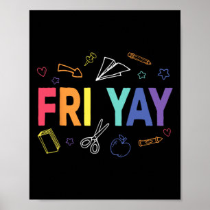Póster Viernesyay Viernes Feliz Fin de Semana Divertido M