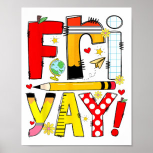 Póster Viernesyay Viernes Feliz Fin de Semana Divertido P